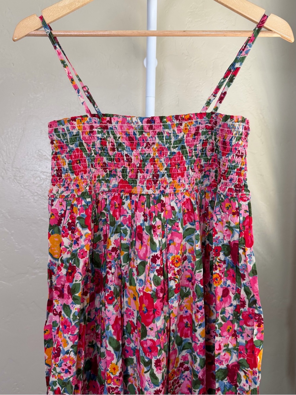 NATURAL LIFE Pink Floral Midi Dress Maxi Skirt Convertible Medium NWT Cotton - Picture 7 of 11